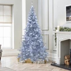 LuxenHome 7.5Ft Silver Christmas Tree With Cool White Lights, Full Pre-Lit Indoor/Outdoor Decor -Northlight Decor Sale GUEST 3ee458b3 9f5f 4877 9d7b 63c7098ed3c8