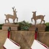 Deer (Set Of 2) Walnut Wood Stocking Hanger | MerryStockings -Northlight Decor Sale GUEST 3fb4011f 8700 4aba a5da ececc87cb653