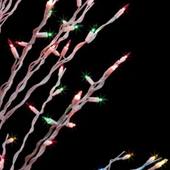 Northlight 4' Prelit Artificial Christmas Tree White Lighted Cascade Twig Outdoor Decoration - Multi-Color Lights -Northlight Decor Sale GUEST 40927dd2 f31a 4b7f 8fc8 19b5a59bf8e6