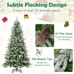 Costway 6/7.5/9 FT Artificial Christmas Tree Hinged Xmas Tree With 765/1135/1871 Branch Tips 280/470/690 Lights -Northlight Decor Sale GUEST 42ebe565 a4a5 4b18 8f02 efd0f4b7580d
