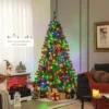 Costway 6FT/7FT Pre-Lit Hinged Christmas Tree With 260/350 Multi-Color Lights & 3-Minute Quick Shape No Fluffing Required -Northlight Decor Sale GUEST 49afc997 3a63 4bf3 9859 6749524a4d83