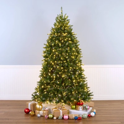 National Tree Company 7.5' Pre-lit Dunhill Shimmer Fir Artificial Christmas Tree 5 National Tree Company 7.5' Pre-lit Dunhill Shimmer Fir Artificial Christmas Tree - Image 3