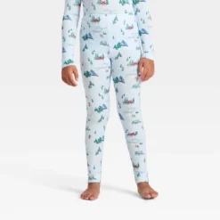 Kids' "Tis The Ski-son!" Cozy Knit Long Sleeve Shirt And Pants Holiday Matching Family Pajama Set - Wondershop™ Blue -Northlight Decor Sale GUEST 51882cab 8a84 4e2c a4a0 a8ca218397fc