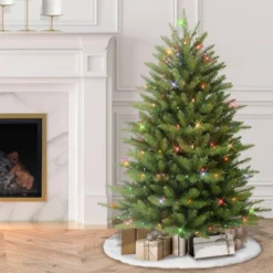 4.5ft Pre-lit Artificial Christmas Tree Fir- Puleo: Incandescent Multi Lights, Hinged, Indoor Use -Northlight Decor Sale GUEST 51958c18 3078 4214 8266 062dc0c3f157