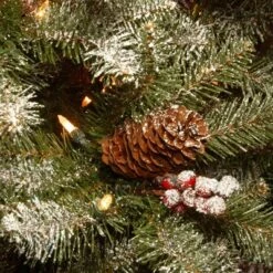 National Tree Company 7.5' PreLit Dunhill Fir Slim Flocked Red Berry Pinecone Hinged Artificial Christmas Tree 7 National Tree Company 7.5' PreLit Dunhill Fir Slim Flocked Red Berry Pinecone Hinged Artificial Christmas Tree -Northlight Decor Sale GUEST 521d84fe 9500 4c17 bb75 fcd3bc4b2a12