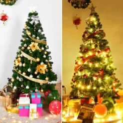 Costway 5Ft/6Ft/7Ft/8Ft Artificial PVC Christmas Tree W/Stand Holiday Season Indoor Outdoor Green -Northlight Decor Sale GUEST 5244ef62 4f0c 445e 91b0 a527fb8aad4f