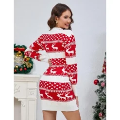 Clearlove Christmas Sweater Dresses For Women Holiday Outfits Cute Winter Themed Dresses -Northlight Decor Sale GUEST 532f2ce0 0a8f 4114 b5bd 113bddbca609