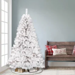 7.5ft Pre-lit Artificial Christmas Tree White Full Newcastle Fir -Northlight Decor Sale GUEST 55d69265 57da 4444 b6b7 72cf53e54e12