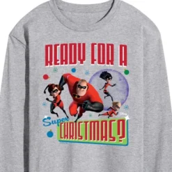 Men's - Disney - Ready For A Super Christmas Long Sleeve Graphic T-Shirt