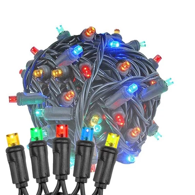 Novelty Lights 11 Feet Long, 50 Mini Black Wire Christmas Lights, End To End Connectable, UL Listed For Indoor/Outdoor Use 11 Novelty Lights 11 Feet Long, 50 Mini Black Wire Christmas Lights, End To End Connectable, UL Listed For Indoor/Outdoor Use - Image 9