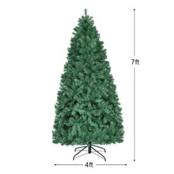 Costway 7Ft/7.5Ft/8Ft Pre-Lit PVC Christmas Tree Hinged 300/400/430 Lights -Northlight Decor Sale GUEST 5a7bea0e 1a6f 46b1 b02c 13c140cf6a7f