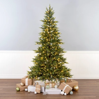 National Tree Company Pre-lit Feel Real Festive Fern Artificial Christmas Tree With Clear Lights 4 National Tree Company Pre-lit Feel Real Festive Fern Artificial Christmas Tree With Clear Lights - Image 2