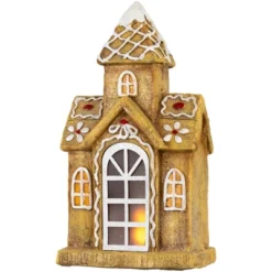 Northlight LED Lighted Gingerbread House With Icing Accents Christmas Decoration - 16" -Northlight Decor Sale GUEST 5b888d66 dc54 4551 8282 08d5548f6212