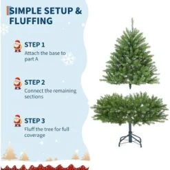Acekool Prelit Green North Valley Spruce Tree, Artificial Pine With Stand, Two Lighting Effects, Indoor Holiday Decoration -Northlight Decor Sale GUEST 5fc46106 98ae 44f8 8739 0ec645d62bb2