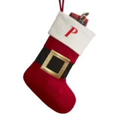 Personalization Mall Santa Belt Embroidered Initial Christmas Stockings -Northlight Decor Sale GUEST 61612111 034e 437e a3da d7b39aa1ae5a