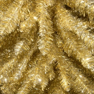 National Tree Company 7' Champagne Tinsel Slim Artificial Christmas Tree 7 National Tree Company 7' Champagne Tinsel Slim Artificial Christmas Tree - Image 5