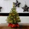 2' Prelit Majestic Spruce Artificial Christmas Tree In Burgundy Cloth Bag Warm White Lights - National Tree Company -Northlight Decor Sale GUEST 63098551 ee8d 4368 a084 bbdfed536373