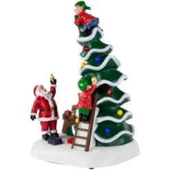 Northlight LED Lighted Animated And Musical Santa's Helpers Christmas Decoration - 12" -Northlight Decor Sale GUEST 6334e226 a342 4b56 b08b 4fff88913638