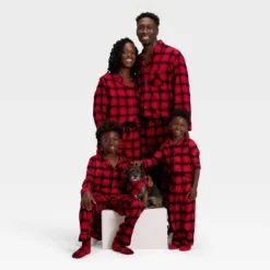 Baby Plaid Ribbed Holiday Matching Family Footed Pajama - Wondershop™ Red/Black -Northlight Decor Sale GUEST 65681f04 b1ff 4eae 861d 21709c8e84b8