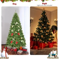 Costway 6Ft/7.5Ft/9Ft Unlit Hinged PVC Artificial Christmas Tree Premium Spruce Tree W/ 928 Tips/1346 Tips/2094 Tips -Northlight Decor Sale GUEST 65e01127 568f 4767 ae5e 3543ecb02cd0
