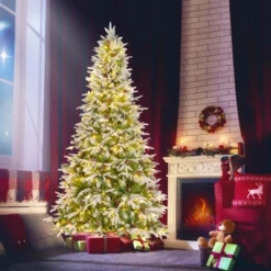 Costway 6/7.5/9 FT Artificial Christmas Tree Hinged Xmas Tree With 765/1135/1871 Branch Tips 280/470/690 Lights -Northlight Decor Sale GUEST 663332c2 f994 401d 8f32 963ca9ca77f7