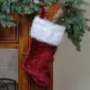 Northlight Traditional Christmas Stocking With Cuff - 20" - Burgundy And White -Northlight Decor Sale GUEST 66ecd867 1239 41c9 a66d 9c2bdfe6bedf