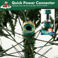 Costway 7 FT Pre-Lit Christmas Tree 3 Modes Hinged With Quick Power Connector & 500 Lights -Northlight Decor Sale GUEST 6aff8ea7 adf1 42f6 bc0c 167f729a744f