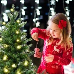 Costway 3Ft Pre-Lit Spruce Tabletop Christmas Tree Lights Timer -Northlight Decor Sale GUEST 6ba91652 6249 4138 8135 c609f3095e5e