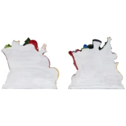Northlight Santa And Snowman Sleigh Ride Christmas Stocking Holders - 4.25" - Set Of 2 -Northlight Decor Sale GUEST 72209436 982d 4854 9ced cc49a8f9a352