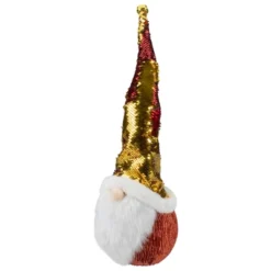 Northlight Santa Gnome Head With Sequined Jingle Bell Hat Christmas Decoration - 20" - Gold And Red -Northlight Decor Sale GUEST 763cc1fc 4f70 4e1a b563 98a4b9f30365