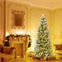 Costway 6/7.5/9 FT Pre-Lit Artificial Christmas Tree With 580/820/1228 Frosted Tips 470 LED Lights -Northlight Decor Sale GUEST 778149f9 81b9 4637 b2d2 478156ba1d04