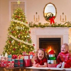 4.5/6/7.5/9/12FT Pre-Lit Artificial Christmas Tree With LEDs, PVC Branch Tips & Metal Stand - Easy Assembly Xmas Tree For Home Office Decor 37 4.5/6/7.5/9/12FT Pre-Lit Artificial Christmas Tree With LEDs, PVC Branch Tips & Metal Stand - Easy Assembly Xmas Tree For Home Office Decor -Northlight Decor Sale GUEST 7807050a 02cd 464d b0a9 f60072f6ca4f