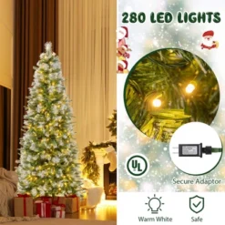 Costway 6/7.5/9 FT Pre-Lit Artificial Christmas Tree With 580/820/1228 Frosted Tips 470 LED Lights -Northlight Decor Sale GUEST 783ec1d7 158b 4c6c 8562 773da777e4cf