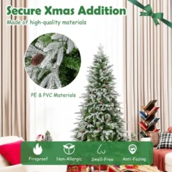 Costway 6/7.5/9 FT Artificial Christmas Tree Hinged Xmas Tree With 765/1135/1871 Branch Tips 280/470/690 Lights -Northlight Decor Sale GUEST 7a9bb23a 5707 43b0 8db4 e91cc1e23d6f