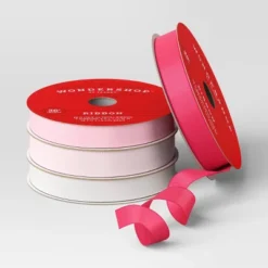 4 Pk Christmas Satin Ribbon Gift Packaging Accessories Pink/White - Wondershop™ 5 4 Pk Christmas Satin Ribbon Gift Packaging Accessories Pink/White - Wondershop™ -Northlight Decor Sale GUEST 7cda40c7 6161 4d4d b993 a8bbb8ff6f37
