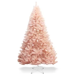 Costway 6ft/7ft Pink Christmas Tree Hinged Full Fir Tree Metal Season -Northlight Decor Sale GUEST 7dc7a4ff c075 4a5a a0c9 f333638e5708