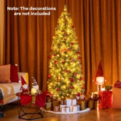 Costway 4.5/6.5/7.5/9 FT Artificial Xmas Tree With 256/556/724/1168 Branch Tips 100/200/250/500 LED Lights 9 Lighting Modes -Northlight Decor Sale GUEST 7f05fed6 d5fa 427d a26d e7d0a2d726c9