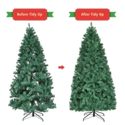 Costway 7Ft/7.5Ft/8Ft Pre-Lit PVC Christmas Tree Hinged 300/400/430 Lights -Northlight Decor Sale GUEST 7fcba481 a4b7 4a77 9cc2 5a33c17c47b6