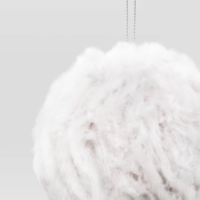 Christmas Brown Furry Ball Ornament - Wondershop™ 4 Christmas Brown Furry Ball Ornament - Wondershop™ - Image 2