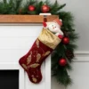 Northlight 20.5-Inch Velvet Gold And Maroon Etched Cuff Christmas Stocking -Northlight Decor Sale GUEST 84f57809 82af 43c0 8dd7 e947ca17992a