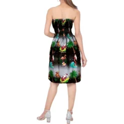 LA LEELA Women's Casual Beach Christmas Tree A Line Slit Dresses Tube Top Evening Short Strapless Dress For Women -Northlight Decor Sale GUEST 851caede 1f14 4e19 a01e 169fd4952041