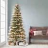 Puleo 6.5' Pre-Lit Flocked Halifax Fir Artificial Christmas Tree With Pinecones & Berries Clear Lights -Northlight Decor Sale GUEST 85a93e48 81ca 4aa6 a865 fd86a008b243