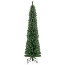 Costway 5/6/7/8 FT Pencil Christmas Tree Artificial Xmas Tree With 295/392/523/671 Memory Wire Branch Tips -Northlight Decor Sale GUEST 85fe075e 77fd 411c 8f8e c855eac09b20
