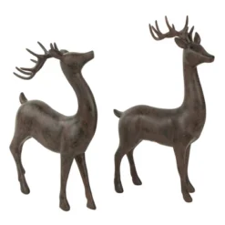 Northlight Standing Deer Christmas Decorations - 14" - Brown - Set Of 2 -Northlight Decor Sale GUEST 86caf76d 16a0 457d b001 38d4f8242da9