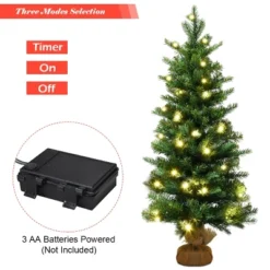 Costway 3Ft Pre-Lit Spruce Tabletop Christmas Tree Lights Timer -Northlight Decor Sale GUEST 86e575cd fccd 4372 818c dfc5b4a1d9c1