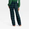 Women's Plaid Microfleece Holiday Matching Family Pajama Pants - Wondershop™ Navy Blue -Northlight Decor Sale GUEST 87352eac a819 40f1 b142 81f3c8c47699