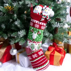 Joyfy 3 Pack Knit Christmas Stockings, Red & Green Large Rustic Cable Knit Xmas Stocking For Christmas Holiday Decoration -Northlight Decor Sale GUEST 87d3ac1b 6055 47e1 9aa9 088e00413583
