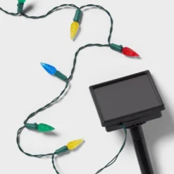 50ct Solar LED Faceted Christmas Indoor Outdoor String Lights With Green Wire - Wondershop™ -Northlight Decor Sale GUEST 88f8c51e c2b6 42f8 b56c f28a40bbcf22