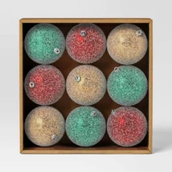 9ct 100mm Christmas Ornament Set Iced Green/Champagne/Red - Wondershop™ -Northlight Decor Sale GUEST 8b6c139b 96a5 4500 a2c6 0d5d9c787093