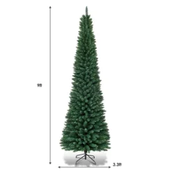 Costway 9FT Pencil Christmas Tree Slim Xmas Tree For Indoor Outdoor Decoration Green 15 Costway 9FT Pencil Christmas Tree Slim Xmas Tree For Indoor Outdoor Decoration Green -Northlight Decor Sale GUEST 8d78c897 ac37 418d a0e4 caa39f01e69d